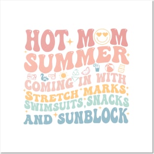 Hot Mom Summer With Stretch Marks Swimsuits, Snacks Posters and Art